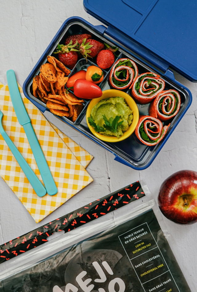 Back-to-school lunchbox wrap